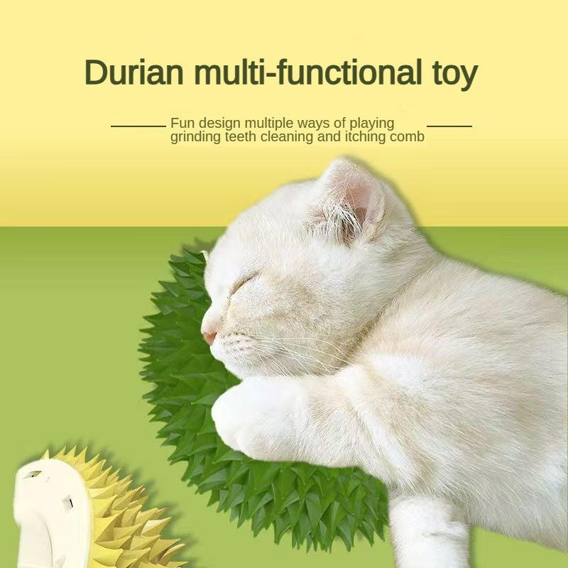 Durian-Shaped Wall Corner Scratching Grooming Brush