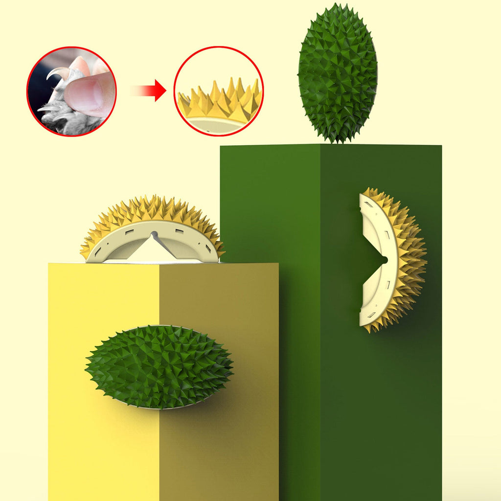Durian-Shaped Wall Corner Scratching Grooming Brush