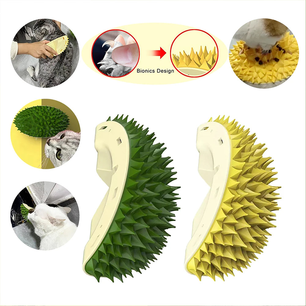 Durian-Shaped Wall Corner Scratching Grooming Brush
