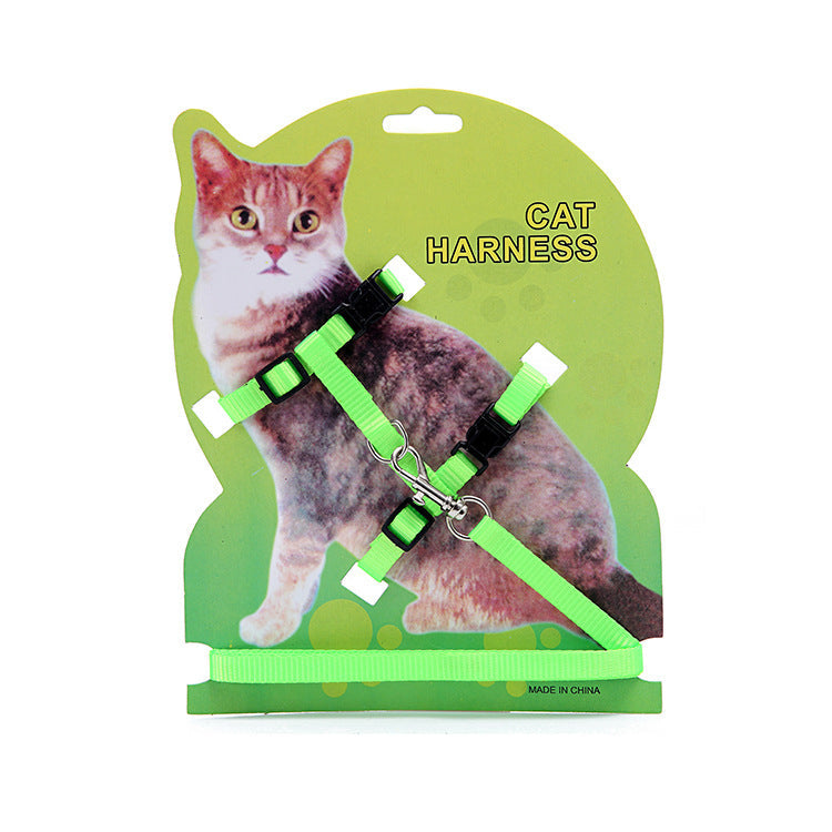 I-shaped solid color cat chest and back