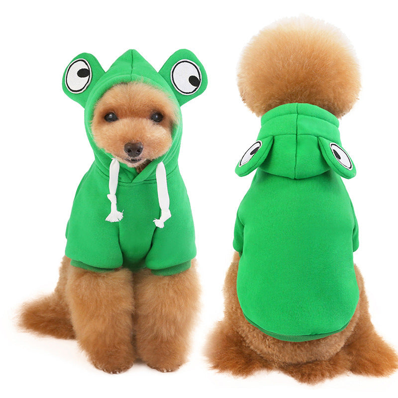 Frog Dog Small Medium Sweater Fleece Clothes Pet Products - Majestic Pet Kingdom