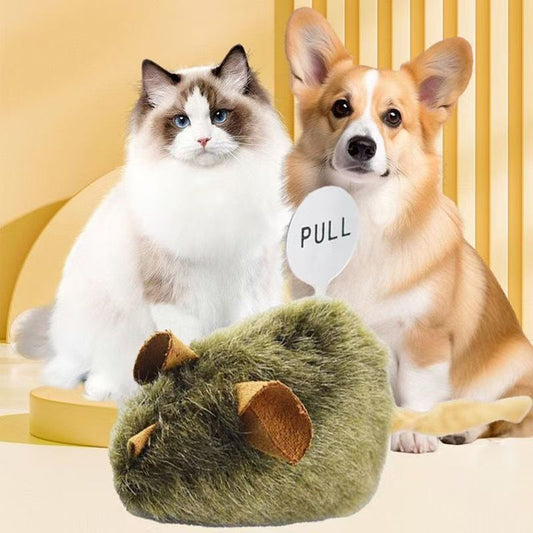Funny Plush Mice Cat Toy Simulation Mouse Kitten Toy Bite-resistant Automatic Chirping Interactive Cat Chew Toy | Purrfect Pet Kingdom