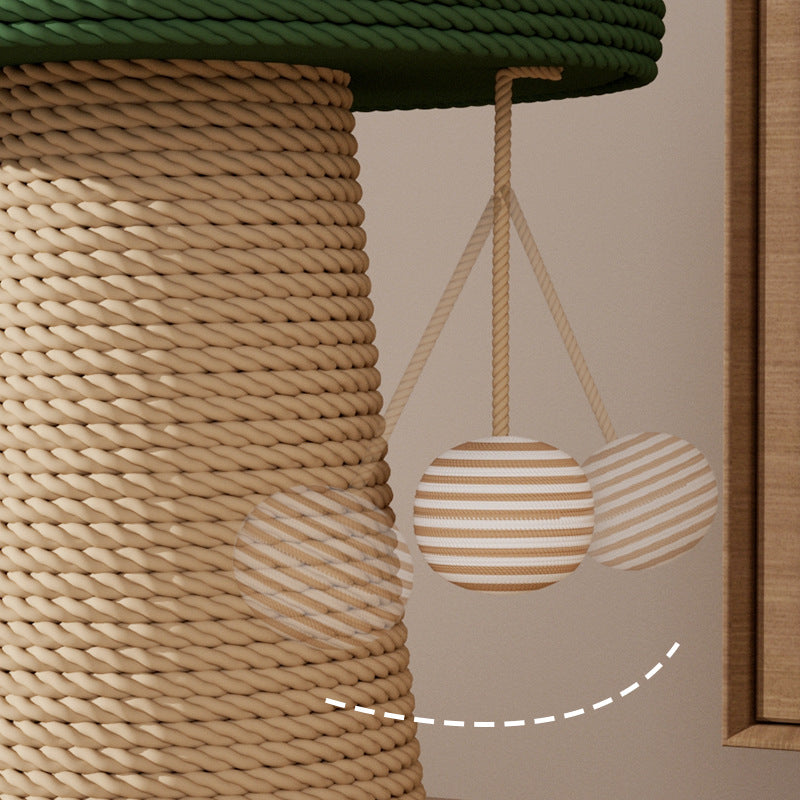 Sisal Scratching Pole Mushroom Cat Scratch Board Wear-resistant No Dandruff