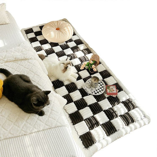 Autumn and winter plush bedside mat anti-skid chenille Mantou mat bedroom tatami sleeping carpet - Main Feature View | Majestic Pet Kingdom