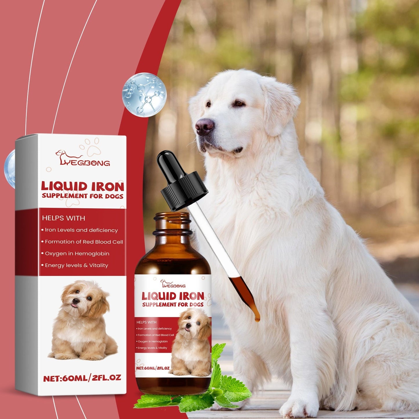 Dog Health Syrup Gentle Absorption Vitality Care Liquid Drop