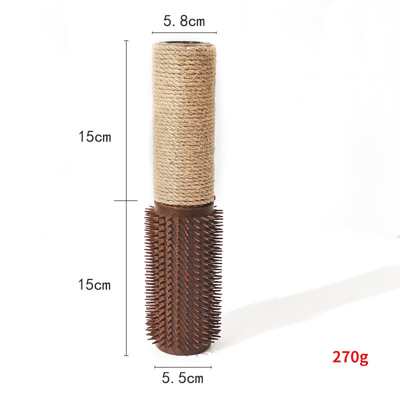 Cat Scratching Post Wall-Mounted Sisal Self-Grooming Arch Toy - Detail Angle 6 | Majestic Pet Kingdom