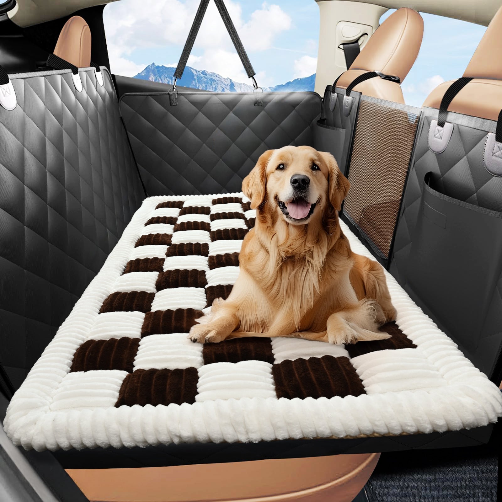 Washable Checkered Non-slip Car Mat - Majestic Pet Kingdom