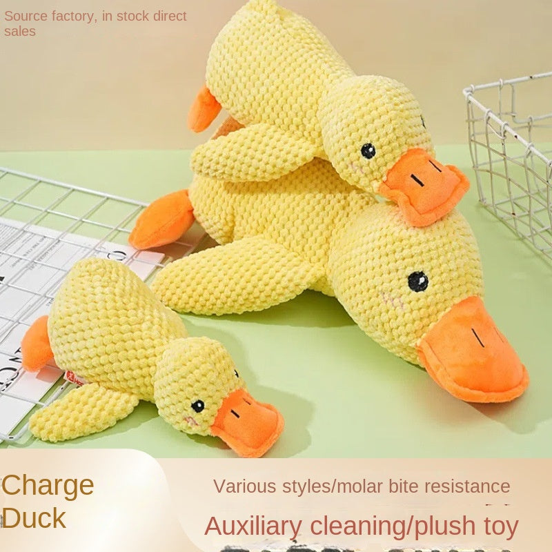 Companion Duck Toy: Squeaky Teeth Cleaning Plush