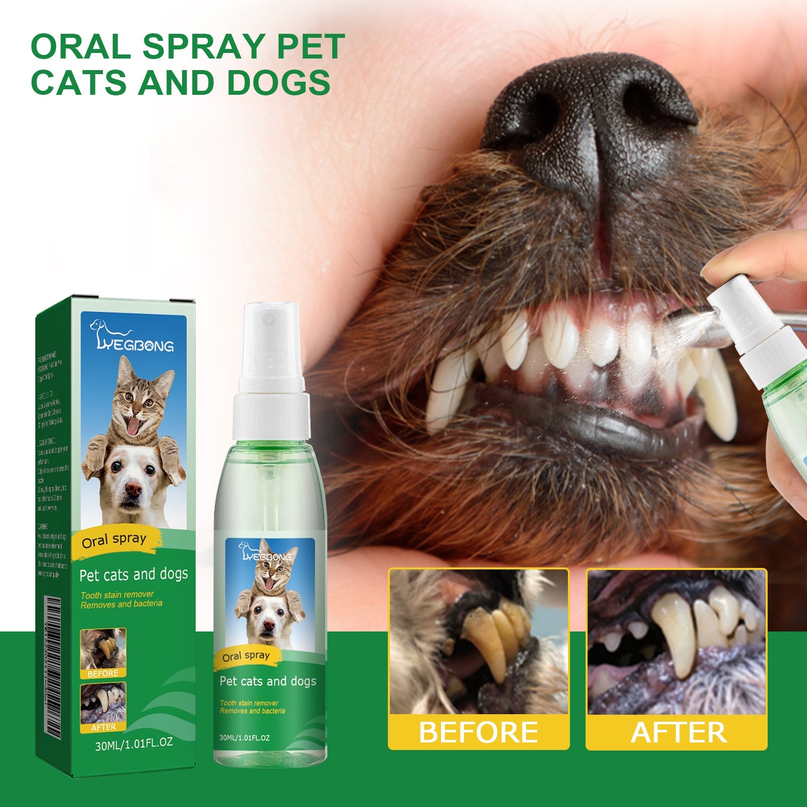 Pet Tooth Deodorizer Spray: Universal Mouth Freshener
