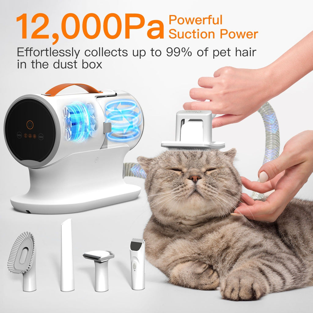 Pet Grooming Kit: Electric Deshedder & Hair Cleaner