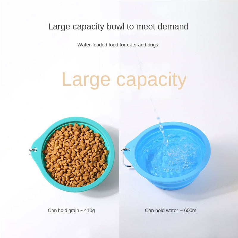Collapsible Pet Bowl: Portable Silicone Travel Dish - Majestic Pet Kingdom