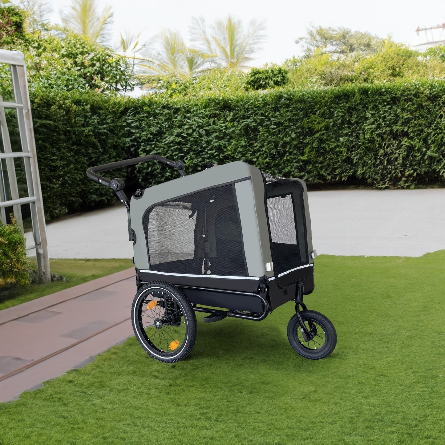 Outdoor Heavy Duty Foldable Utility Pet Stroller Dog Carrier