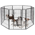 8 Metal Panel Heavy Duty Pet Playpen Dog Fence with Door - Majestic Pet Kingdom