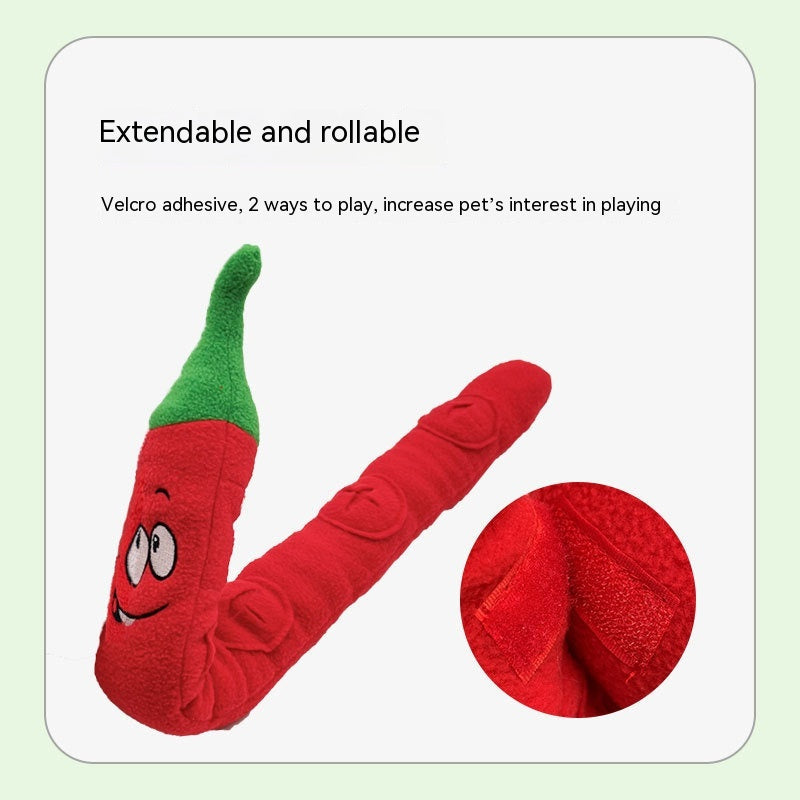 Pet Sound Toy Chili Dog Food Hiding Training Smell Puzzle Interaction Slow Food Relieving Stuffy Supplies