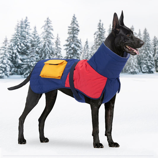 Pet Dog Clothes Winter Thickened Warm Dog Padded Winter Coat - Majestic Pet Kingdom