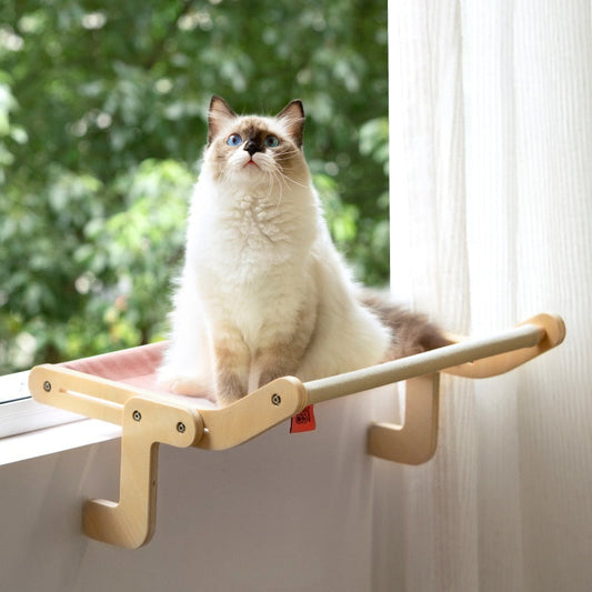 Cat Window Perch Suspended Sill Hammock Sunbathing Bed Shelf