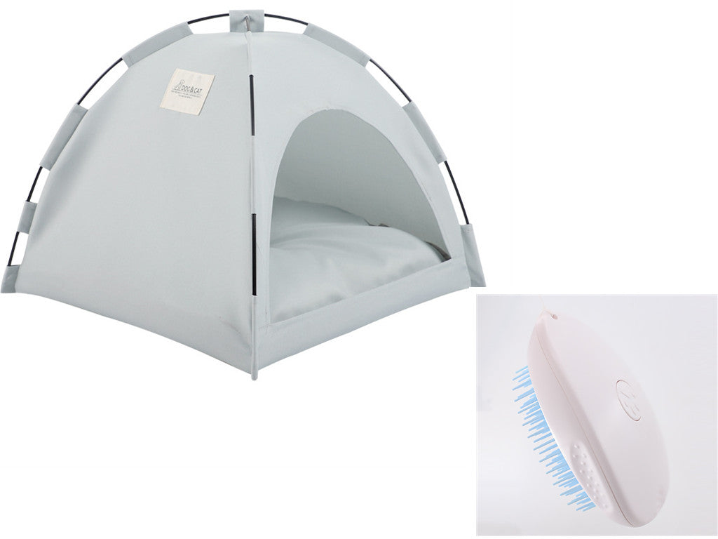 Indoor Cat Tent & Dog House Bed with Cushion - Majestic Pet Kingdom