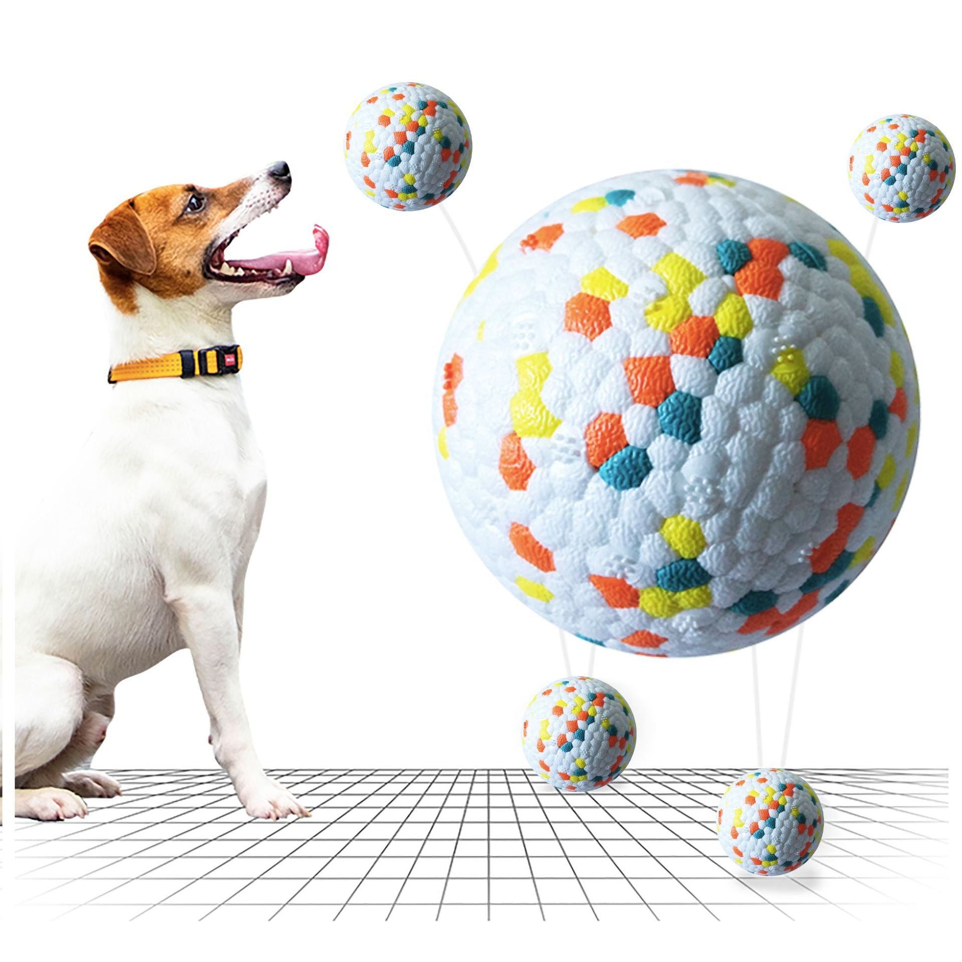Interactive Dog Molar Tooth Cleaning Chew Toy Ball