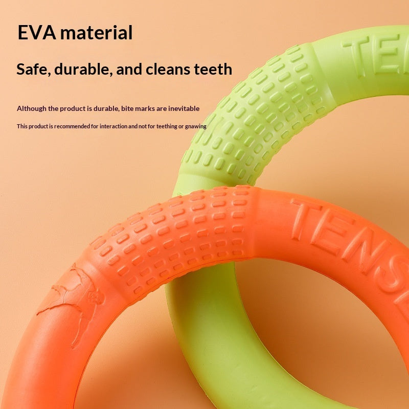 Nip-resistant Soft Pull-ring Flying Disc Dog Training Pet Toy