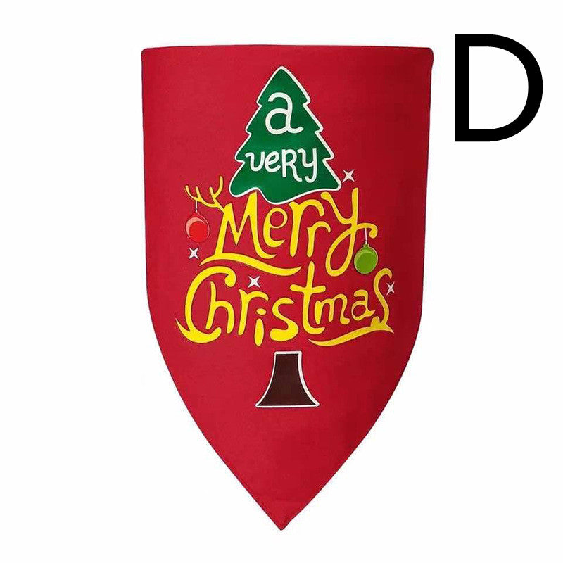 Double-Layered Festive Christmas Dog Bandana