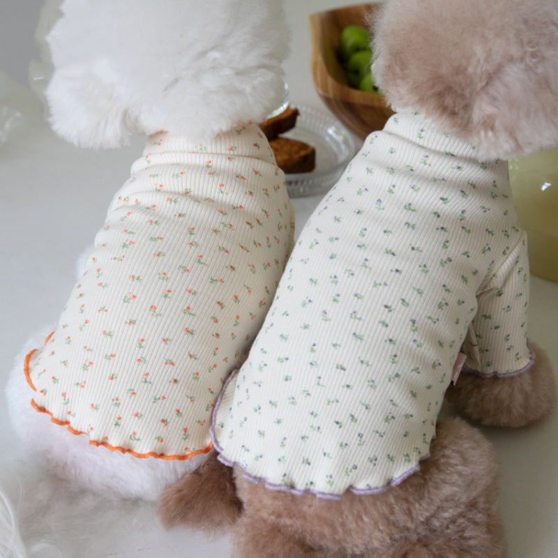 Floral-patterned Home Base-layer Pet Clothing - Majestic Pet Kingdom