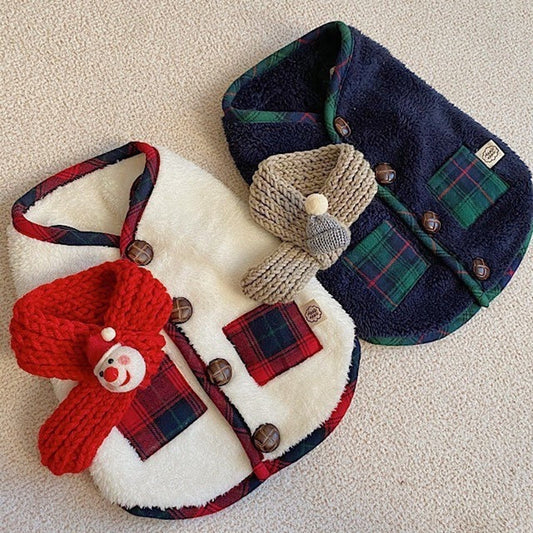 For Autumn And Winter, Puppies, Two-legged Vests, Small And Medium-sized Dogs, Fleece Jackets, Cat Coats, Scarves, Pet Clothes | Purrfect Pet Kingdom