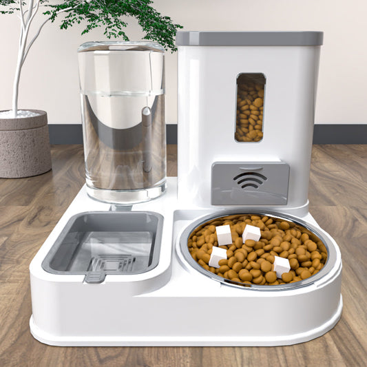 Pet Bowls Double Stainless Steel Food and Water Station Tray