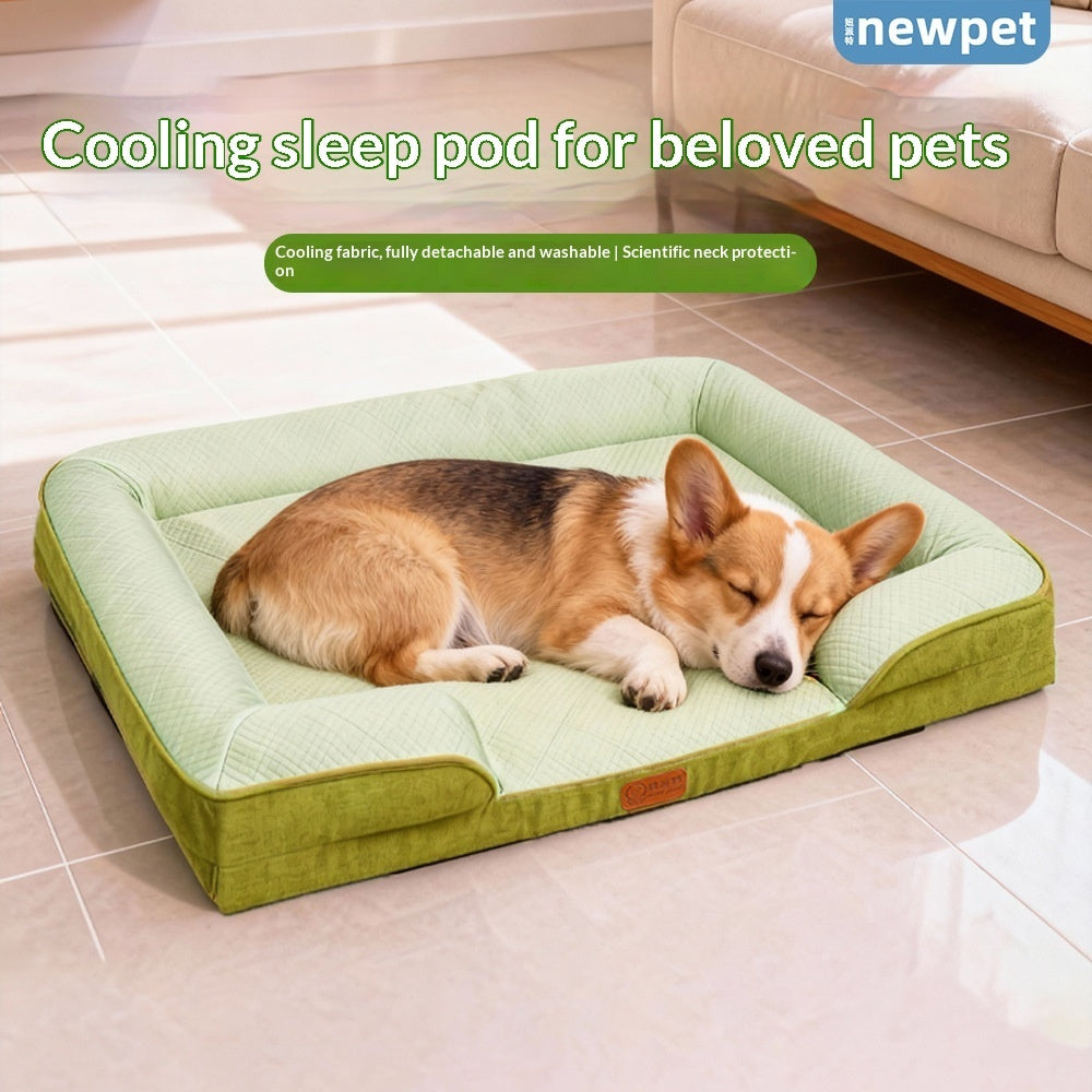 Summer Cooling Detachable And Washable Dog Bed Cat Sofa Pet Nest - Majestic Pet Kingdom