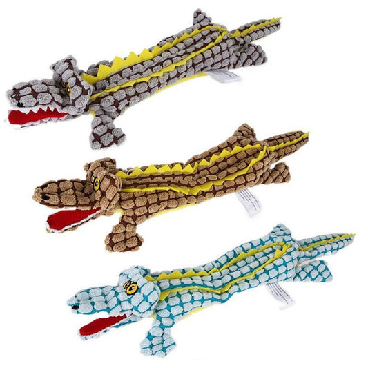 Plush Dog Toy Animals Shape Bite Resistant Squeaky Toys Corduroy Dog Toys For Small Large Dogs Puppy Pets Training Accessories | Purrfect Pet Kingdom
