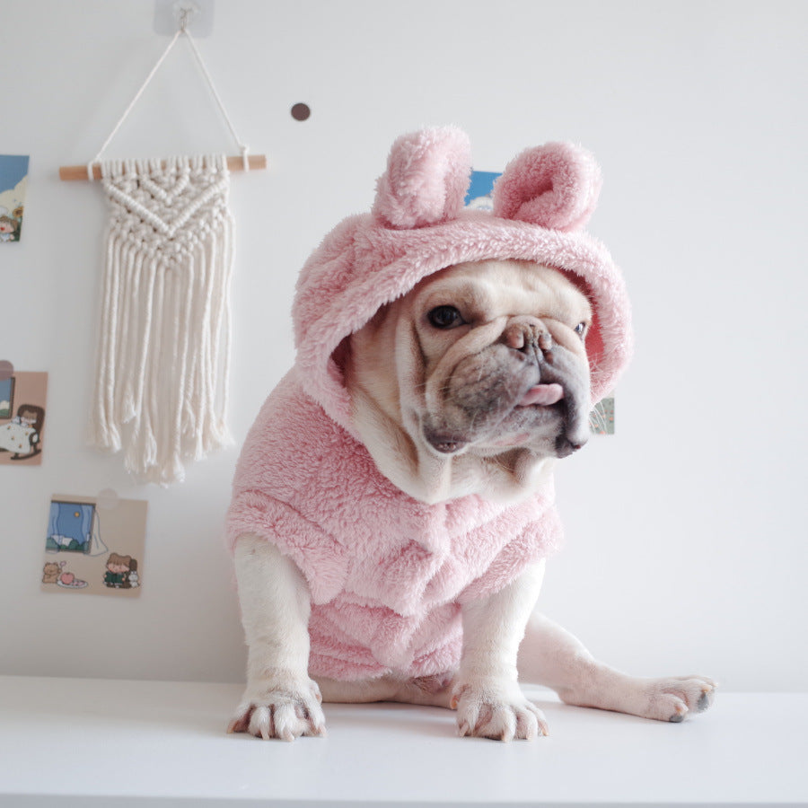 Pet Apparel Embroidery Cartoon Hooded Vest - Majestic Pet Kingdom