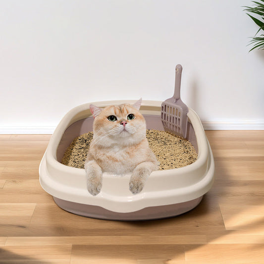 Cat Litter Box Pet Toilet Bedpan Trainer Tray Scoop