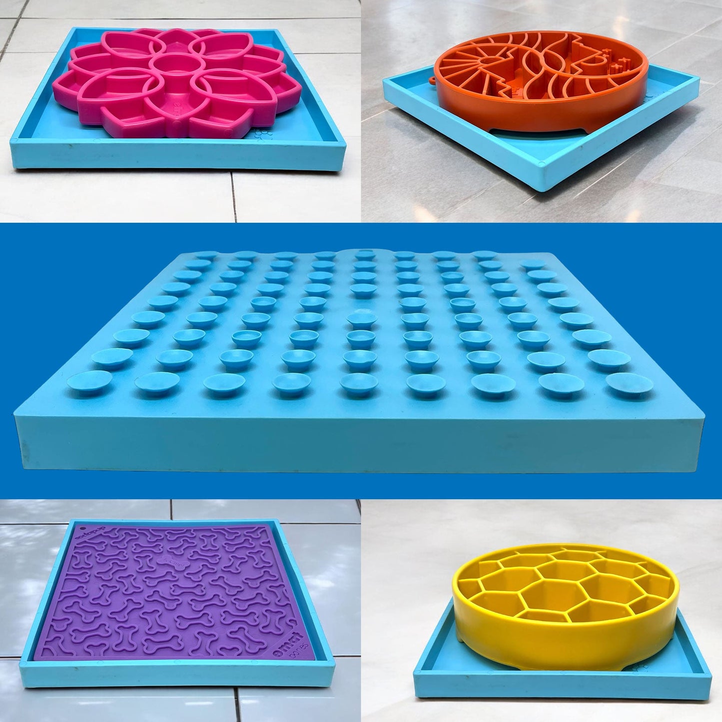Dog Bowl Holder Hold em Suction Cup Base for Lick Mats USA - Detail Angle 4 | Majestic Pet Kingdom