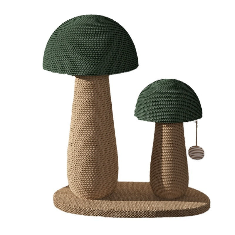 Sisal Scratching Pole Mushroom Cat Scratch Board Wear-resistant No Dandruff
