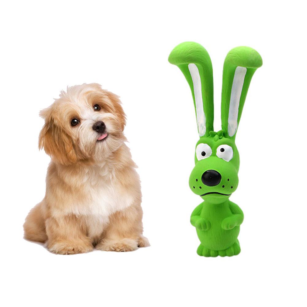 Cute rabbit dog vocal latex molars