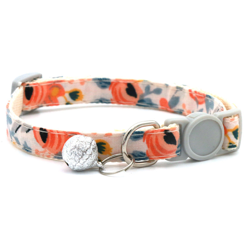 Floral Pet Bandana: Daisy Triangle Scarf Collar