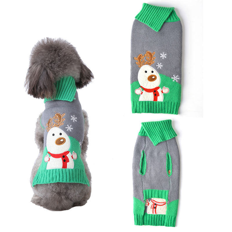 Pet dog clothes christmas pompom christmas small - Majestic Pet Kingdom