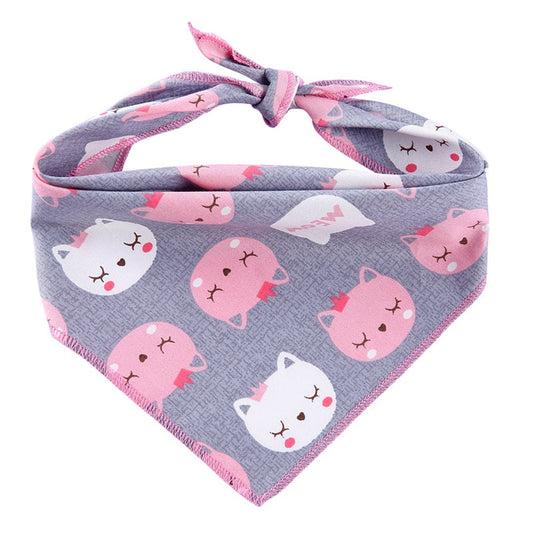 Dog Bandana Classic Triangle Cotton Neck Scarf Saliva Bib