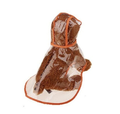 1Pc Transparent Waterproof Dog Clothes Transparent Rain Coat Pet Clothes Puppy Raincoat Hoody Clothing For Dogs - Majestic Pet Kingdom