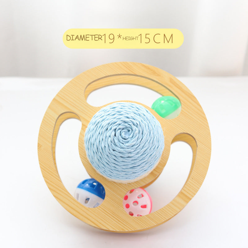 Sisal Rope Cat Scratcher Ball Toys Interactive Scratching Post Kitten Toy Furnature Scraper Grinding Scratch Board Ball For Cats