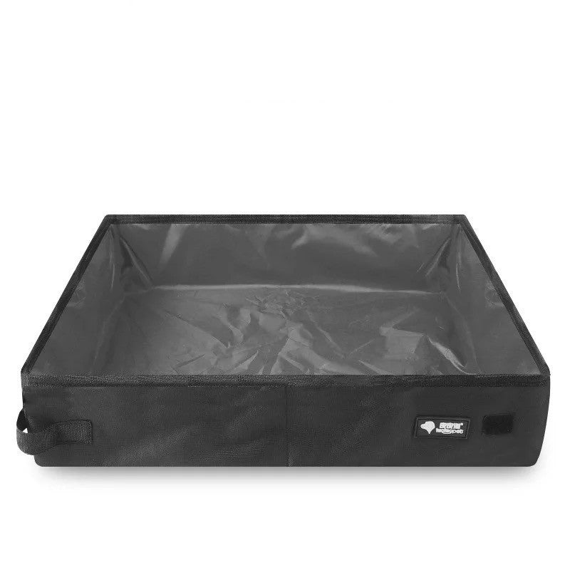 Cat Litter Box Portable Foldable Travel Pan with Handle Bag - Detail Angle 5 | Majestic Pet Kingdom