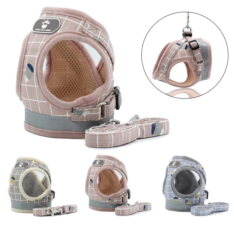 Breathable Mesh Small Dog Harness and Leash - Premium Choice