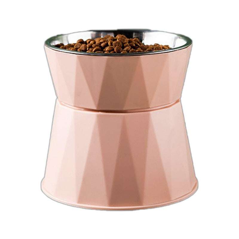High Foot Neck Protection Pet Stainless Steel Bowl - Majestic Pet Kingdom
