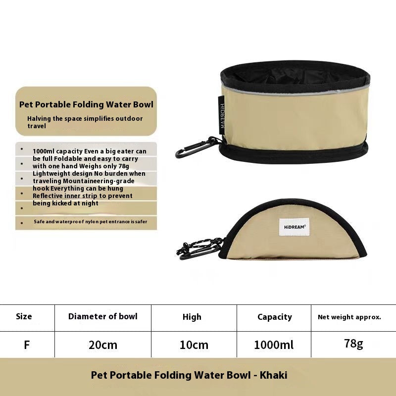 Folding Bowl For Pet Dog Traveling - Majestic Pet Kingdom