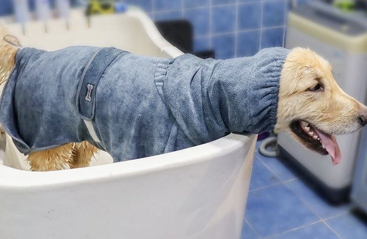 Pet Bathrobe Cotton Dog Towel Is Highly Absorbent - Majestic Pet Kingdom