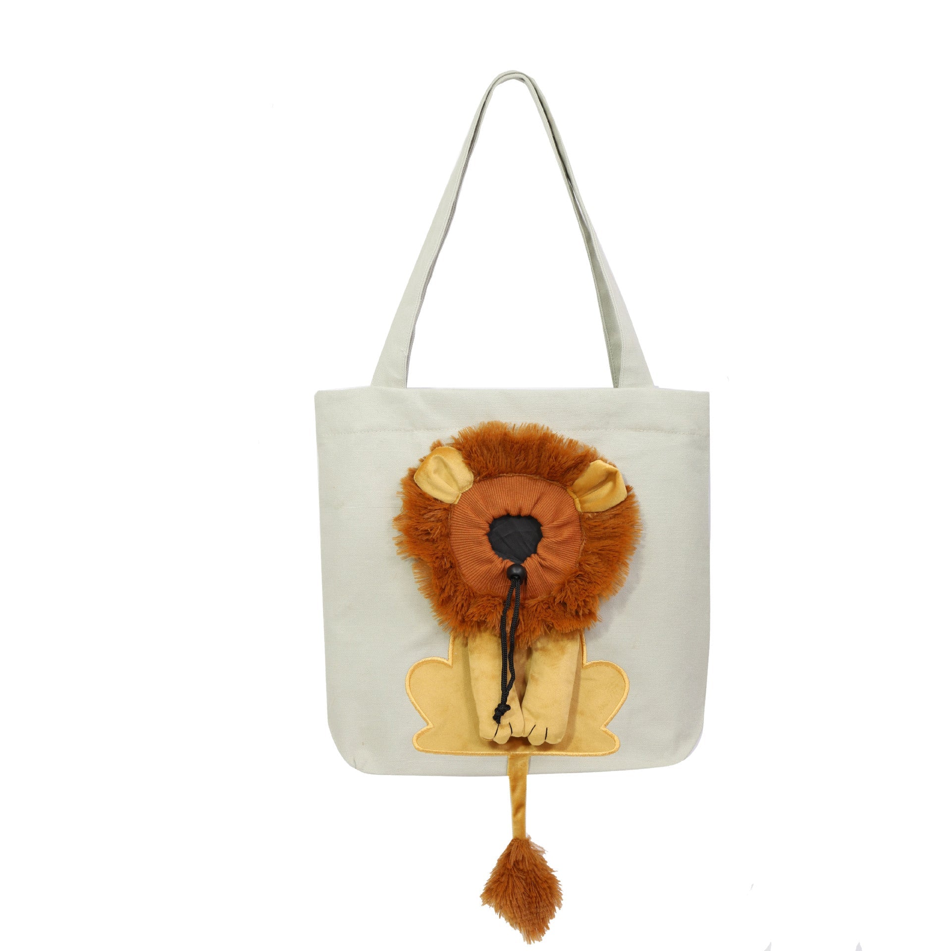 Soft Pet Carriers Lion Design Portable Breathable Bag Cat Dog Carrier Bags Outgoing Travel Pets Handbag With Safety Zippers - Majestic Pet Kingdom