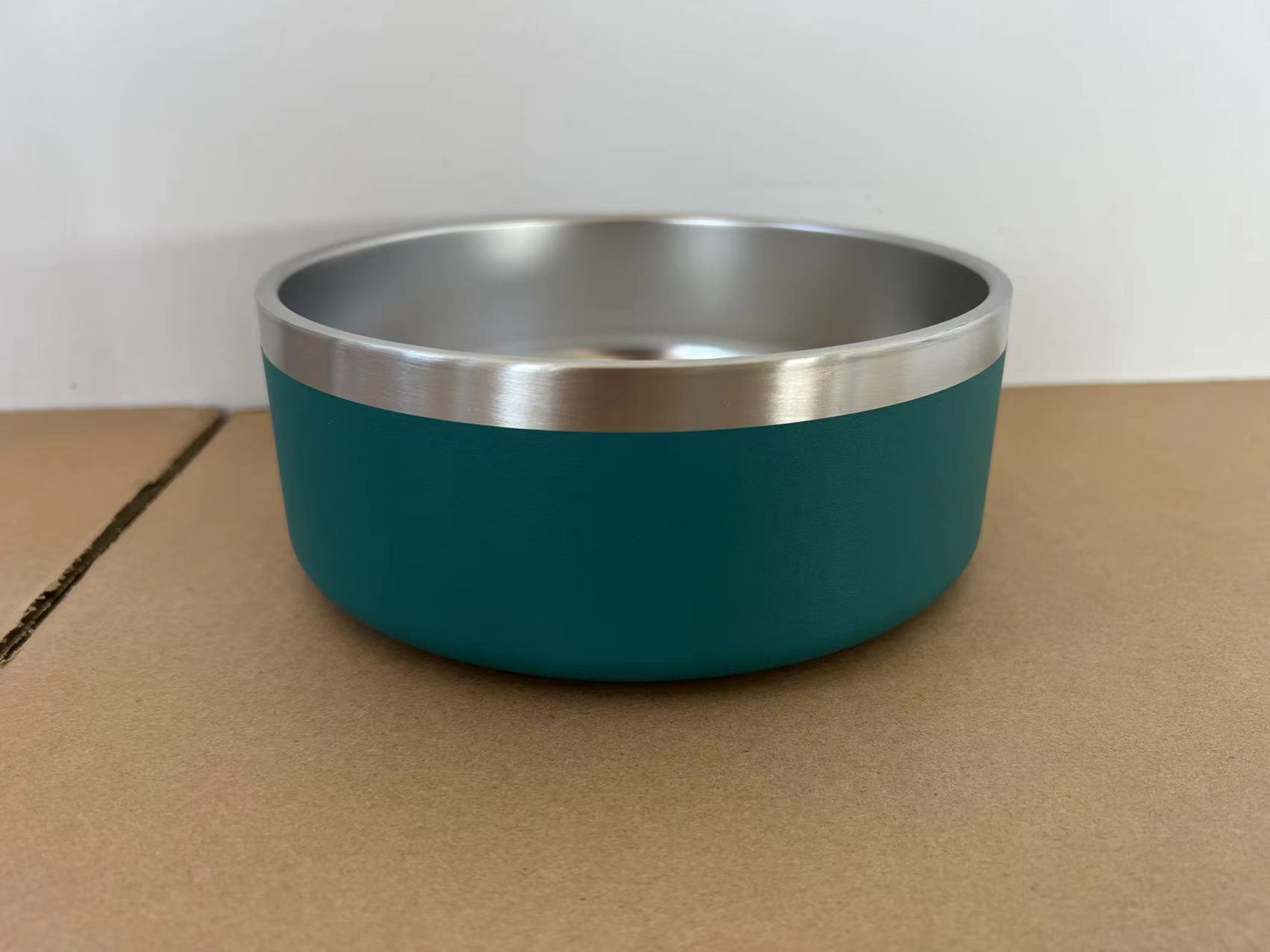 Stainless Steel Dog Bowl Inside And Outside 304 With Silica Gel Pad - Majestic Pet Kingdom