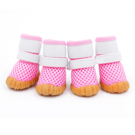 Dog Shoes Breathable Sports Mesh Paw Boots for Outdoor Runs