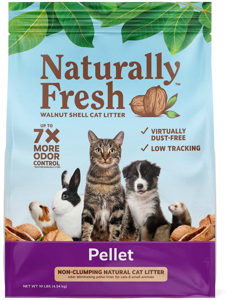 Cat Litter Naturally Fresh Non-Clumping Walnut Pellets 10lb