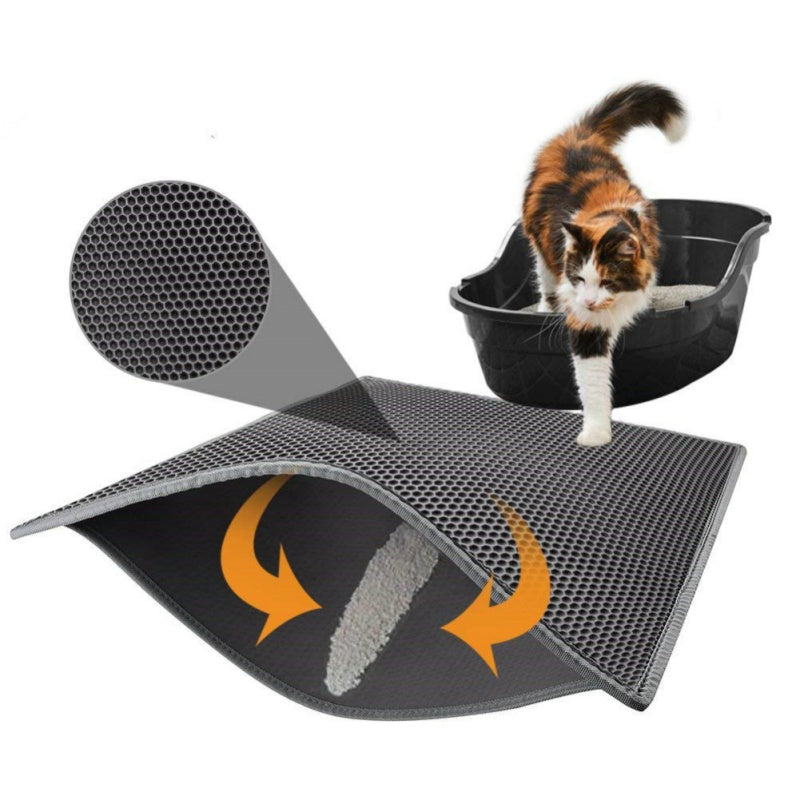 Cat Litter Pad Honeycomb Double-Layer Trapping Mat - Large | Purrfect Pet Kingdom