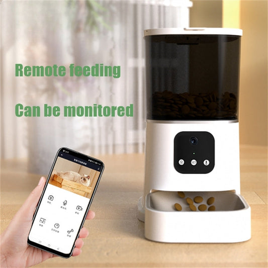 Pet Automatic Feeder Large Capacity Smart Voice Recorder APP Control Timer Feeding Cat Dog Food Dispenser With WiFi Pet Bo - Majestic Pet Kingdom